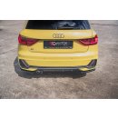 Heck Ansatz Flaps Diffusor passend für Audi A1 S-Line GB schwarz Hochglanz