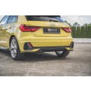 Heck Ansatz Flaps Diffusor passend für Audi A1 S-Line GB schwarz Hochglanz