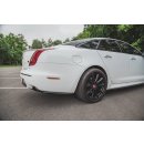 Heck Ansatz Flaps Diffusor passend für Jaguar XJ X351 schwarz matt