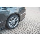 Heck Ansatz Flaps Diffusor passend für Ford Mondeo Vignale Mk5 Facelift schwarz matt