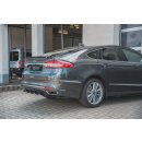 Heck Ansatz Flaps Diffusor passend für Ford Mondeo Vignale Mk5 Facelift schwarz Hochglanz