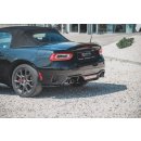 Heck Ansatz Flaps Diffusor passend für Fiat 124 Spider Abarth schwarz Hochglanz