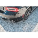 Heck Ansatz Flaps Diffusor passend für Fiat 124 Spider Abarth schwarz Hochglanz