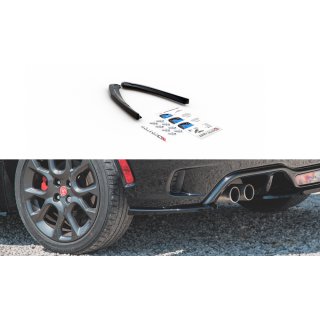 Heck Ansatz Flaps Diffusor passend für Fiat 124 Spider Abarth Carbon Look