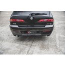 Heck Ansatz Flaps Diffusor passend für Alfa Romeo 156 SW Facelift schwarz Hochglanz