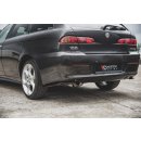 Heck Ansatz Flaps Diffusor passend für Alfa Romeo 156 SW Facelift schwarz Hochglanz