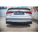 Diffusor Heck Ansatz passend für Audi S3 Sedan 8V...