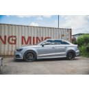 Seitenschweller Ansatz V.2 passend für Audi S3 / A3 S-Line Sedan 8V Facelift schwarz Hochglanz