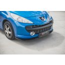 Front Ansatz passend für Peugeot 207 Sport schwarz Hochglanz