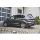 Seitenschweller Ansatz passend für Ford S-Max Mk2 Facelift schwarz matt