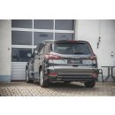 Heck Ansatz Flaps Diffusor passend für Ford S-Max Vignale Mk2 Facelift schwarz matt