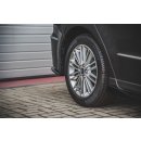 Heck Ansatz Flaps Diffusor passend für Ford S-Max Vignale Mk2 Facelift schwarz matt