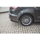 Heck Ansatz Flaps Diffusor passend für Ford S-Max Vignale Mk2 Facelift schwarz Hochglanz