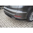 Heck Ansatz Flaps Diffusor passend für Ford S-Max Vignale Mk2 Facelift Carbon Look