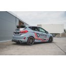 Rennen Haltbarkeit Seitenschweller Ansatz passend für + Front Stoßstangen Racing Flaps passend für Ford Fiesta Mk8 ST / ST-Line schwarz Hochglanz