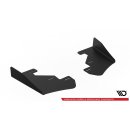 Rennen Haltbarkeit Diffusor Heck Ansatz passend für + Flaps Ford Fiesta Mk8 ST schwarz Hochglanz