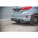 Rennen Haltbarkeit Diffusor Heck Ansatz passend für + Flaps Ford Fiesta Mk8 ST schwarz Hochglanz