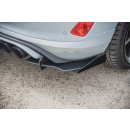 Rennen Haltbarkeit Diffusor Heck Ansatz passend für + Flaps Ford Fiesta Mk8 ST schwarz Hochglanz