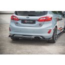 Rennen Haltbarkeit Diffusor Heck Ansatz passend für + Flaps Ford Fiesta Mk8 ST schwarz Hochglanz