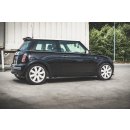 Seitenschweller Ansatz passend für Mini Cooper / One R50 schwarz matt