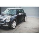 Seitenschweller Ansatz passend für Mini Cooper / One R50 schwarz matt