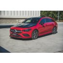 Front Ansatz V.1 passend für Mercedes-Benz CLA AMG-Line C118 schwarz matt