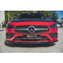 Front Ansatz V.2 passend für Mercedes-Benz CLA AMG-Line C118 schwarz matt