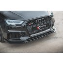 Front Ansatz V.3 passend für Audi RS3 8V FL Sportback schwarz Hochglanz