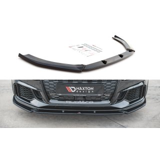 Front Ansatz V.4 passend für Audi RS3 8V FL Sportback schwarz Hochglanz