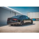 Heck Ansatz Flaps Diffusor V.2 passend für Audi S8 D4 Facelift schwarz matt