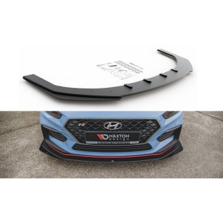 Robuste Racing Front Ansatz passend für + Flaps Hyundai I30 N Mk3 Hatchback / Fastback schwarz Hochglanz