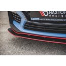 Robuste Racing Front Ansatz passend für + Flaps Hyundai I30 N Mk3 Hatchback / Fastback schwarz Hochglanz