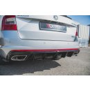 Diffusor Heck Ansatz V.2 passend für Skoda Octavia RS Mk3 / Mk3 FL Hatchback / Kombi