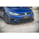 Robuste Racing Front Ansatz passend für + Flaps VW Golf 7 R Facelift schwarz Hochglanz