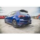 Rennen Haltbarkeit Seitenschweller Ansatz passend für + Flaps VW Golf 7 R Facelift schwarz Hochglanz