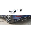 Rennen Haltbarkeit Heck Ansatz Flaps Diffusor passend für + Flaps VW Golf 7 R Facelift schwarz Hochglanz