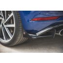 Rennen Haltbarkeit Heck Ansatz Flaps Diffusor passend für + Flaps VW Golf 7 R Facelift schwarz Hochglanz