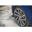 Rennen Haltbarkeit Heck Ansatz Flaps Diffusor passend für + Flaps VW Golf 7 R Facelift schwarz Hochglanz