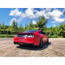 Heck Ansatz Flaps Diffusor passend für Ford Mustang Mk. 6 Facelift Carbon Look