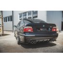 Heck Ansatz Flaps Diffusor passend für BMW M5 E39 schwarz matt