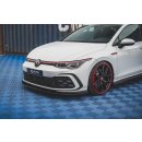 Front Ansatz passend für Volkswagen Golf 8 GTI schwarz Hochglanz