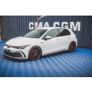 Seitenschweller Ansatz passend für Volkswagen Golf 8 GTI schwarz Hochglanz