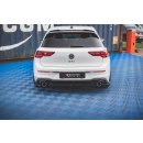 Mittlerer Diffusor Heck Ansatz passend für Volkswagen Golf 8 GTI schwarz matt