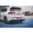 Mittlerer Diffusor Heck Ansatz passend für Volkswagen Golf 8 GTI schwarz matt