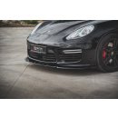 Front Ansatz V.1 passend für Porsche Panamera Turbo 970 Facelift schwarz Hochglanz