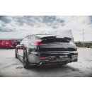 Diffusor Heck Ansatz passend für Porsche Panamera Turbo 970 Facelift schwarz Hochglanz