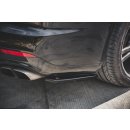 Heck Ansatz Flaps Diffusor passend für Porsche Panamera Turbo 970 Facelift schwarz Hochglanz