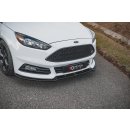 Front Ansatz V.4 passend für Ford Focus ST Mk3 Facelift schwarz Hochglanz