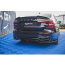 Mittlerer Diffusor Heck Ansatz passend für Volvo S60 R-Design Mk3 Carbon Look