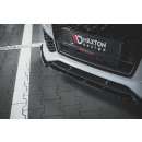 Front Ansatz V.4 passend für Audi RS6 C7 schwarz matt